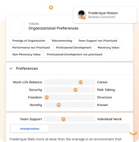 Assessment Preferences (600) EN